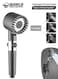 Handheld Filtered Massage Shower Head, High Pressure with Impurity Removal, Hair Fall Prevention &amp; 3 Spray Modes