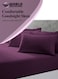 3-Piece Luxury Purple Striped Bed Sheet Set, Ultra-Soft Cotton Flat Sheet with 2 Pillowcases for Hotel &amp; Home &ndash; Single Size (160&times;220cm)