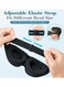 3D Contoured Sleep Mask for Women &amp; Men, Luxury Light-Blocking Eye Mask with Adjustable Strap &amp; Carry Pouch, Ideal for Travel &amp; Naps