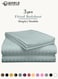 3-Piece Luxury Pastel Green Striped Bed Sheet Set, Ultra-Soft Cotton Fitted Sheet with 2 Pillowcases for Hotel &amp; Home &ndash; Double Size (220&times;240cm)
