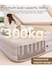 Portable Inflatable Double Air Mattress with Built-In Electric Pump, Water-Resistant Sleeping Pad for Home, Guests, Camping &amp; Travel &ndash; 198 &times; 180 &times; 40 cm