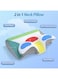 2-in-1 Memory Foam Cervical Pillow, Orthopedic Contour Neck Pillow for Pain Relief &amp; Ergonomic Support, for Side, Back &amp; Stomach Sleepers