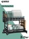 2-Tier Dish Drying Rack, Black Stainless Steel Dish Drainer with Drip Tray, Cup, Utensil &amp; Cutting Board Holder, Rustproof Sink Rack for Kitchen Countertop