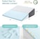 Memory Foam Wedge Pillow &ndash; Ergonomic support for back, legs, and body; ideal for acid reflux, pain relief, and recovery. Triangle incline design with removable cover.