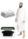 Men's Ihram for Hajj and Umrah, Ultra Soft, Sweat Absorbent, Fully Opaque 2 Piece Ihram Set for Maximum Comfort