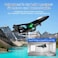 RC Aeroplane Quadcopter &ndash; 2.4GHz remote-controlled fighter plane with colored lights, USB charging, one-button 3D rolls, and 360&deg; stunts. RTF toy for beginners, kids, and adults.
