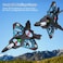 RC Aeroplane Quadcopter &ndash; 2.4GHz remote-controlled fighter plane with colored lights, USB charging, one-button 3D rolls, and 360&deg; stunts. RTF toy for beginners, kids, and adults.