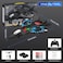RC Aeroplane Quadcopter &ndash; 2.4GHz remote-controlled fighter plane with colored lights, USB charging, one-button 3D rolls, and 360&deg; stunts. RTF toy for beginners, kids, and adults.