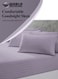 3-Piece Luxury Lilac Striped Bed Sheet Set, Ultra-Soft Cotton Fitted Sheet with 2 Pillowcases for Hotel &amp; Home &ndash; Double Size
