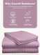 3-Piece Luxury Pink Striped Bed Sheet Set, Ultra-Soft Cotton Fitted Sheet with 2 Pillowcases for Hotel &amp; Home &ndash; Double Size