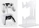 Eworld Clear Acrylic Game Controller Holder &ndash; Universal Dual Controller Display Stand with Anti-Slip Base &ndash; Sturdy, Space-Saving Organizer for Xbox, PlayStation &amp; PC Gamepads