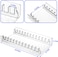 Eworld Acrylic Video Game Storage Organizer Stand for PS5/PS4/PS3, Clear, Sturdy Display Holder for Up to 12 Game Cases, Keeps Your Collection Tidy and Stable
