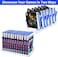 Eworld Acrylic Video Game Storage Organizer Stand for PS5/PS4/PS3, Clear, Sturdy Display Holder for Up to 12 Game Cases, Keeps Your Collection Tidy and Stable