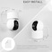 Eworld Acrylic Floating Wall Shelves with Cable Clip, Easy Installation Display Shelves for Plants, Speakers, Security Cameras, and Baby Monitors, Available in Packs of 3