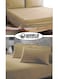 3-Piece Luxury CreamStriped Bed Sheet Set, Ultra-Soft Cotton Fitted Sheet with 2 Pillowcases for Hotel &amp; Home &ndash; Double Size