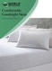 3-Piece Luxury White Striped Bed Sheet Set, Ultra-Soft Cotton Fitted Sheet with 2 Pillowcases for Hotel &amp; Home &ndash; Double Size
