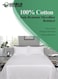 3-Piece Luxury White Striped Bed Sheet Set, Ultra-Soft Cotton Fitted Sheet with 2 Pillowcases for Hotel &amp; Home &ndash; Double Size