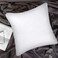 Set of 2 Cotton Cushions, 400 Thread Count Decorative Farmhouse Lines Cushion for Home Decor in Living Rooms, Patios, Couches and Chairs, 45x45cm, White