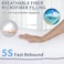 Premium Down Alternative Filled Bed Pillows, Featuring Breathable Cover, Microfiber Filling and Plush Bounce-Back Design, Hypoallergenic and Luxurious Hotel Quality Pillow Set, White, Pack of 2