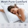 Premium Down Alternative Filled Bed Pillows, Featuring Breathable Cover, Microfiber Filling and Plush Bounce-Back Design, Hypoallergenic and Luxurious Hotel Quality Pillow Set, White, Pack of 2