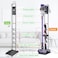 Premium Floor Docking Dyson Stand for Cordless Vacuum Cleaners with Wheels, Compatible with Dyson V15 V11 V10 V8 V7 V6 Dreame T30 T20 V12 V11 V10, No Wall Drilling, Durable Metal Holder in Sleek Black