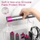 Acrylic Storage Holder for Dyson Airwrap Styler Accessories, Features 6 Holes, Long Barrel, Diffuser and Cord Hook for Neat Organization on Countertop in Bathroom, Kitchen and Beyond, White