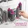 Acrylic Storage Holder for Dyson Airwrap Styler Accessories, Features 6 Holes, Long Barrel, Diffuser and Cord Hook for Neat Organization on Countertop in Bathroom, Kitchen and Beyond, White