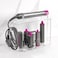 Acrylic Storage Holder for Dyson Airwrap Styler Accessories, Features 6 Holes, Long Barrel, Diffuser and Cord Hook for Neat Organization on Countertop in Bathroom, Kitchen and Beyond, White