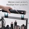 Storage Holder for Dyson Airwrap Styler Accessories, Features 6 Holes, Long Barrel, Diffuser and Cord Hook for Neat Organization on Countertop in Bathroom, Kitchen and Beyond, Black