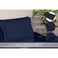 6-Piece Premium King Size Bedding Set, Navy Blue Striped Design and High-Quality Cotton Hotel Luxury Bedsheet Soft Quilt Cover and Pillowcases