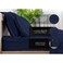 6-Piece Premium King Size Bedding Set, Navy Blue Striped Design and High-Quality Cotton Hotel Luxury Bedsheet Soft Quilt Cover and Pillowcases