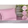 6 Piece Premium King Size Bedding Set, Pink Striped Design and High Quality Cotton Hotel Luxury Bedsheet, Soft Quilt Cover and Pillowcases