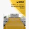 3 Piece Luxury Gold Striped Bed Sheet Set with 1 Flat Sheet and 2 Pillowcases for Hotel and Home Crafted from Ultra Soft and Breathable Cotton for Year-Round Comfort, (Double)
