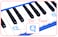 32-Key Melodica, Safe ABS Material, Keyboard 'Do' Tone Prompt - Perfect for Beginners and Professionals (Melodica Blue)