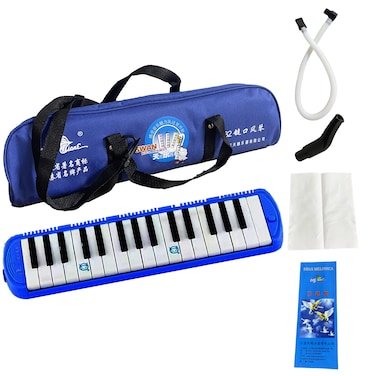 32-Key Melodica, Safe ABS Material, Keyboard 'Do' Tone Prompt - Perfect for Beginners and Professionals (Melodica Blue)