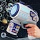 Space-Themed Bubble Gun - 17.8 x 7.4 x 14.2 cm,  Rotating Bubble Blower with Lights, Includes Bubble Pellets for Extra Bubbles - Perfect for Kids Outdoor Fun Green