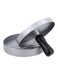 Hamburger And Patties Maker Silver/Black 12x12x9cm