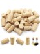 20 Pack Soft Wood Corks Plugs Tapered Blank Natural Wooden Corks Replacement for Bottles, Cork Crafts(0.87x0.67x1.38inch)
