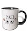 Printed Ceramic Mug White/Black