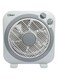 Clikon - 10' Inch Box Fan, Timer &amp; Swing Function, 3 Speed Setting, Grey - CK2215