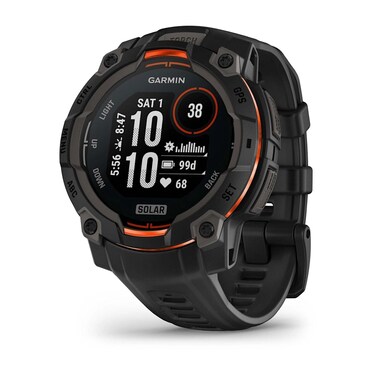 Garmin Instinct 3 Solar Smartwatch 45mm Black with Black band 010-02934-00