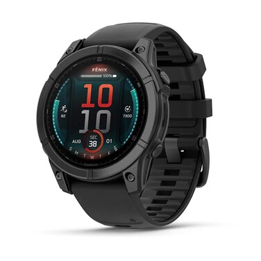 Garmin Fenix E AMOLED 47mm Smartwatch Slate Gray Steel With Black Silicone Band 010-03025-01