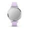 Garmin Lily 2 Active Smartwatch Silver with Purple Jasmine Silicone Band 010-02891-01