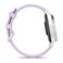 Garmin Lily 2 Active Smartwatch Silver with Purple Jasmine Silicone Band 010-02891-01