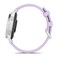 Garmin Lily 2 Active Smartwatch Silver with Purple Jasmine Silicone Band 010-02891-01
