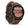 Garmin Fenix 8 Pro Smartwatch 51mm AMOLED Sapphire Carbon grey DLC titanium with Chestnut leather band 010-03199-40