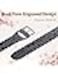 Upeak Floral Engraved Strap Compatible with Samsung Galaxy Watch 7 Strap 6 4 5 40mm 44mm/5 Pro/6 4 Classic/Active 2, 20mm Cute Two-Tone Flower Soft Silicone Sport Band for Samsung Watch Straps Women
