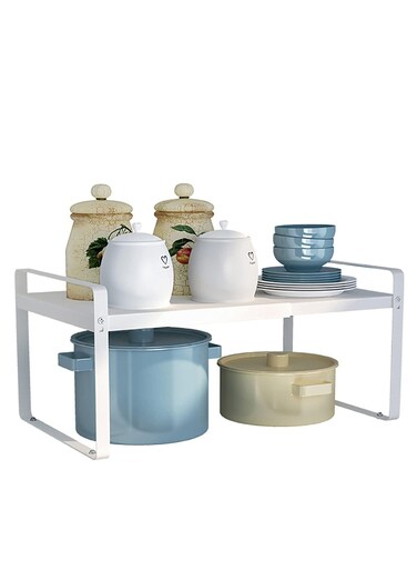 Expandable Countertop Organizer Shelf Movable Multifunctional Kitchen Shelf Spice Rack Cabinet Pantry Shelf Under Sink storage Organizer