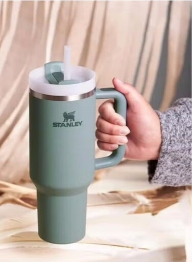 Quencher H2.0 FlowState Stainless Steel Vacuum Insulated Tumbler with Lid and Straw Iced Tea or Coffee, Smoothie and More, Violet, 40 oz
