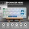EPOMAKER HE80 Hall Effect Gaming Keyboard 8K Polling &amp; 32K Scan Creamy Gasket DKS SOCD Hot-Swappable RGB Backlit Wired Gaming Keyboard for PC &amp; Mac (White)